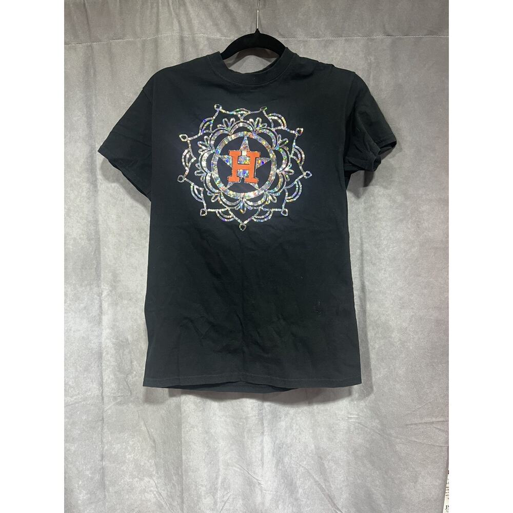 Houston astros woman black shirt sz sm